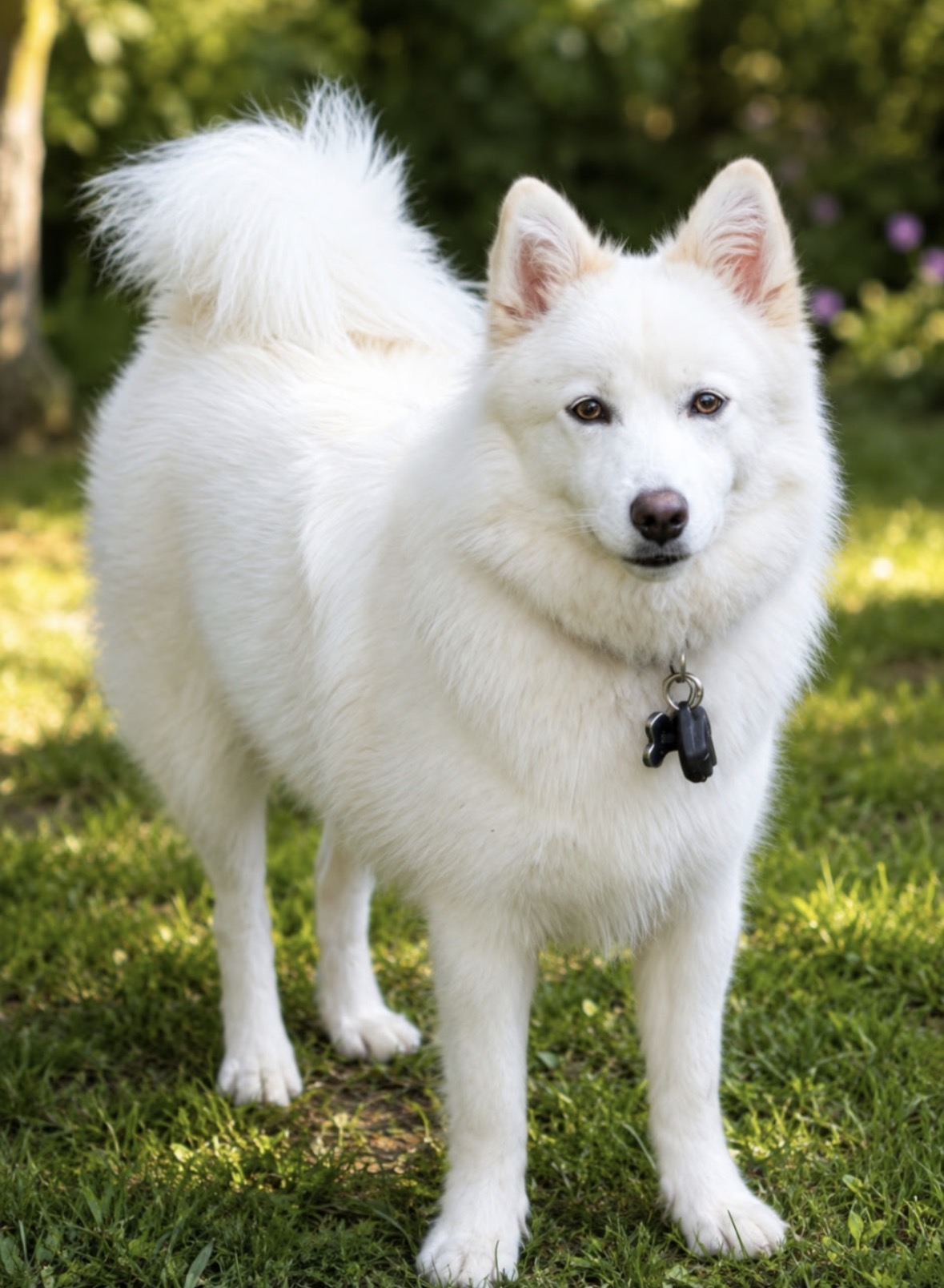 White Pomsky dam Eevee at Fox and Frost Pomskies
